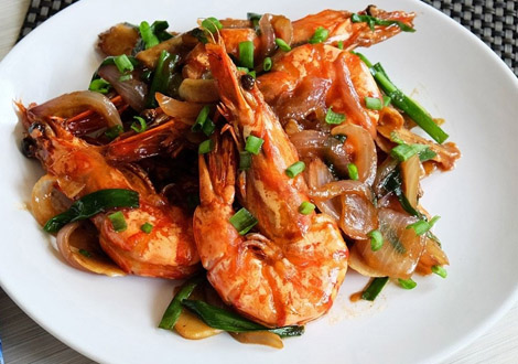 Asia tandoori King Prawn Ginger